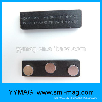 Metal e plástico Magnet Titular do emblema conhecido